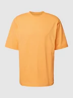 Koszulki męskie - T-shirt o luźnym kroju z prążkowanym, okrągłym dekoltem - miniaturka - grafika 1