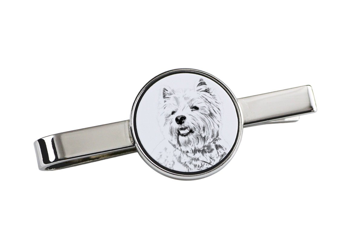 West Highland White Terrier, Westie - spinka do krawata z psem, personalizowany klips do krawata, wyjątkowy prezent dla mężczyzny marki Art-Dog