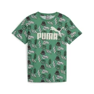 Odzież sportowa dziecięca - Koszulka Sportowa Chłopięca Puma Ess+ Mid 9S Aop - miniaturka - grafika 1
