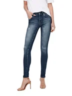 Spodnie damskie - ONLY Dżinsy damskie, niebieski (Dark Blue Denim), 26W / 32L - miniaturka - grafika 1