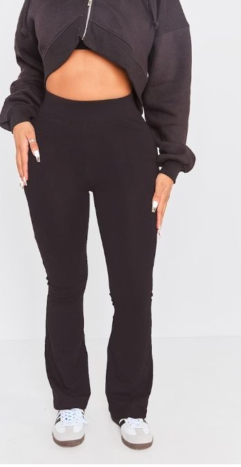 Prettylittlething Spodnie Bawełniane Czarne 38 Ego