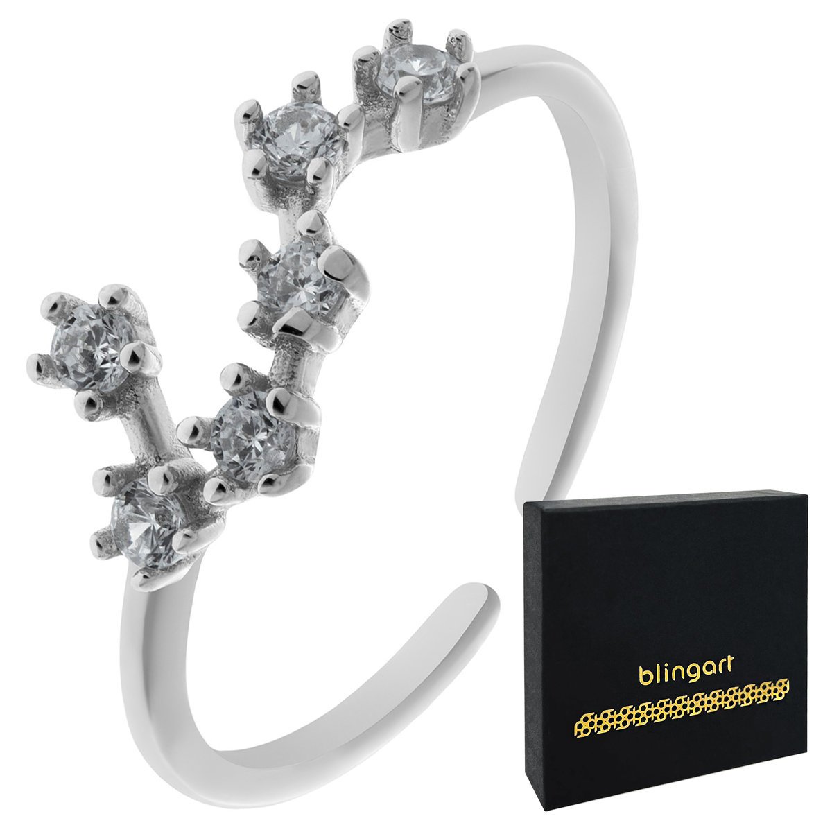 Srebrny pierścionek znak zodiaku RAK srebro 925