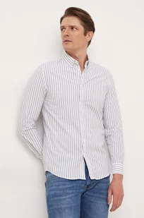 Pepe Jeans koszula bawełniana męska kolor biały regular z kołnierzykiem button-down - Koszule męskie - miniaturka - grafika 1