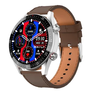 Gravity GT4-7 silver brown leather - Smartwatch - miniaturka - grafika 1