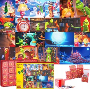 Kalendarz Adwentowy Puzzle Boże Narodzenie Układanka 1008 szt - Ozdoby bożonarodzeniowe - miniaturka - grafika 1