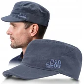 Czapki i chusty sportowe męskie - PATROLÓWKA Męska Czapka z Daszkiem Bawełniana GRANATOWA Pako Jeans - miniaturka - grafika 1