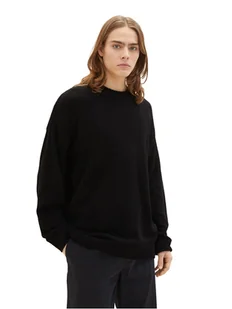 Tom Tailor Denim Sweter 1034929 Czarny - Swetry męskie - miniaturka - grafika 1