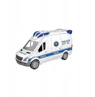 Samochody i pojazdy dla dzieci - SMILY PLAY Pojazd Auto VAN radiowóz policyjny policja światło dźwięk - miniaturka - grafika 1