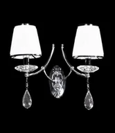 Lampy ścienne - Lumina Deco Kinkiet DOMINNI SILVER W2 LDW 9268-2 CHR LDW 9268-2 CHR - miniaturka - grafika 1