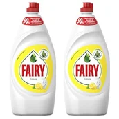 Płyny do naczyń - Fairy PŁYN DO MYCIA NACZYŃ CYTRYNOWY 2X900ML 207722 - miniaturka - grafika 1