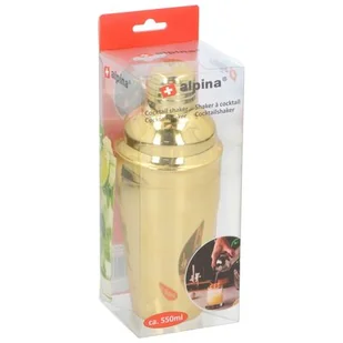 Shaker ALPINA 1060620 Złoty (550 ml) - Shakery barmańskie - miniaturka - grafika 1