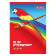 Szkolne artykuły papiernicze - Blok rysunkowy A4/20K biały 80g (20szt) HERLITZ - miniaturka - grafika 1