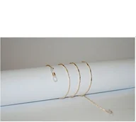 Akcesoria do okularów - Łańcuszek do okularów złoty - miniaturka - grafika 1