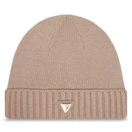 Czapki damskie - Czapka Guess V4BZ08 Z39B0 Beżowy - miniaturka - grafika 1