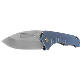 Nóż składany Medford Praetorian Slim PVD Tumbled Drop Point, Blue Handle, Bronze HW/Clip, S45VN (MK2084TD-37A2-T1C1-Q4) - Noże - miniaturka - grafika 2