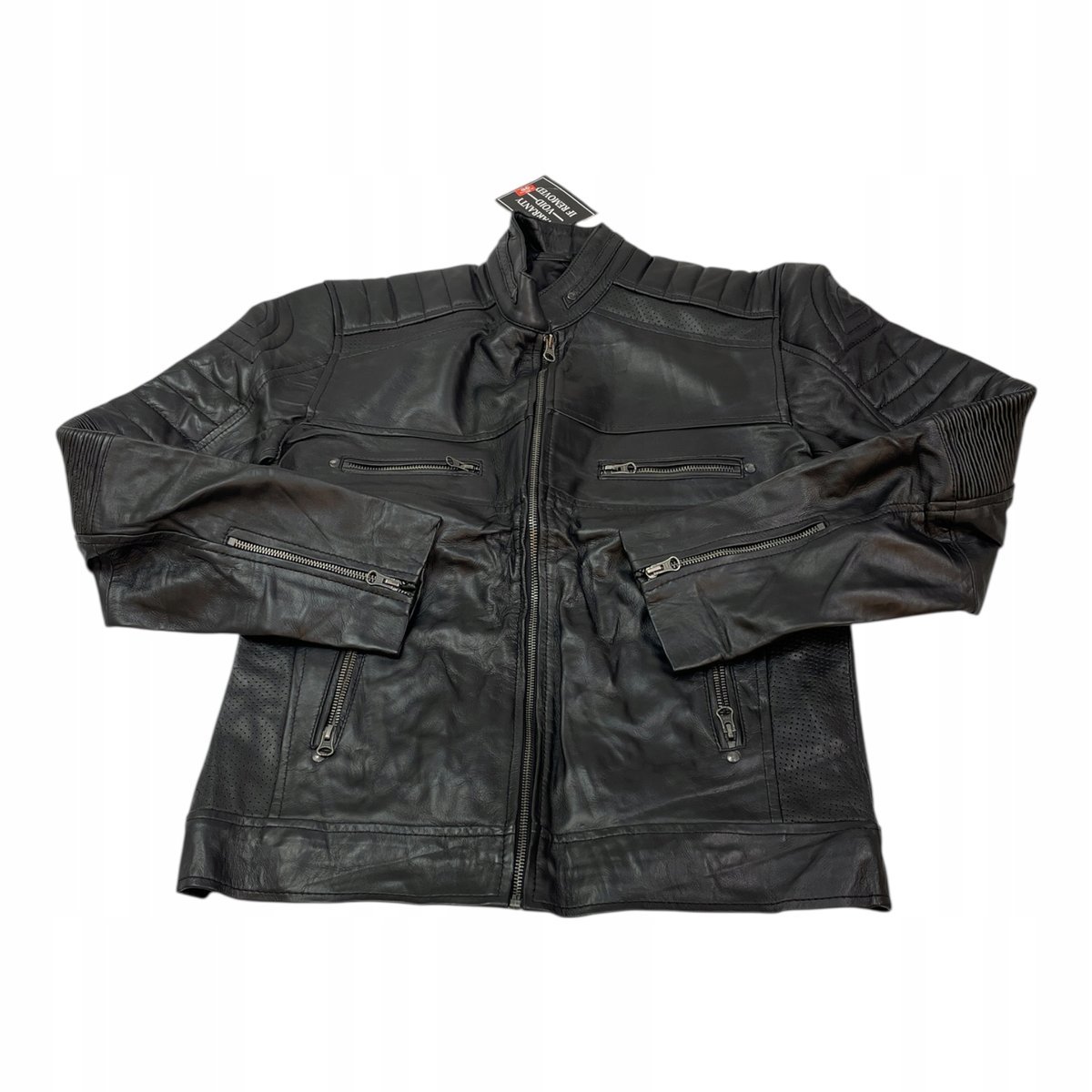 Skórzana kurtka damska czarna REAL LEATHER XS