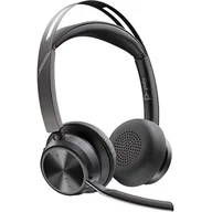 Akcesoria do telefonów stacjonarnych - Poly Voyager Focus 2 VFOCUS2-M C bezprzewodowy zestaw słuchawkowy stereo z USB-C, bez stacji ładującej, certyfikowany dla Microsoft Teams - miniaturka - grafika 1