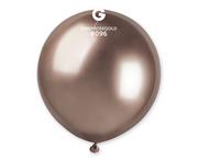 Wieczór panieński i kawalerski - GEMAR Balon chromowany Różowe Złoto Metaliczne Shiny 48 cm 1 szt. GB150/96 - miniaturka - grafika 1