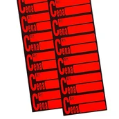 Metkownice - Ceny Samoprzylepne Na Pasku 100 Etykiet- Czerwone - miniaturka - grafika 1