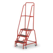 Drabiny - B2B Partner Drabina platformowa na kółkach, 0,67 m, 3 stopnie 3863 - miniaturka - grafika 1