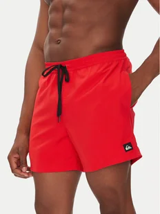 Quiksilver Szorty kąpielowe Everyday Solid Volley 15 EQYJV04120 Czerwony Regular Fit - Kąpielówki męskie - miniaturka - grafika 1
