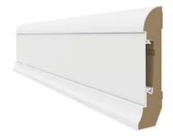 Listwy przypodłogowe - Listwa przypodłogowa szybkiego montażu Estilo 601 2400x80x22mm biała - miniaturka - grafika 1