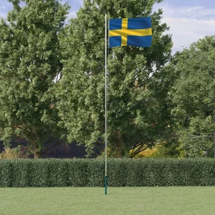 Lumarko Flaga Szwecji z masztem, 6,23 m, aluminium - Flagi i akcesoria - miniaturka - grafika 1