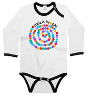 Body dla niemowląt - Body dziecięce Dzień Kropki Kropeczki W Różnych Kolorach 62/68 - miniaturka - grafika 1