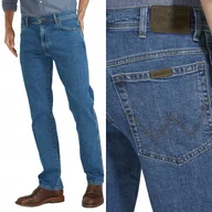 Spodnie męskie - Wrangler REGULAR Stonewash DURABLE JEANS KLASYCZNE SPODNIE JEANSOWE W32 L30 - miniaturka - grafika 1