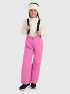 Spodnie narciarskie - 4F Spodnie narciarskie membrana 5000 dziewczęce - różowe 164 (13-14 lat) - miniaturka - grafika 1