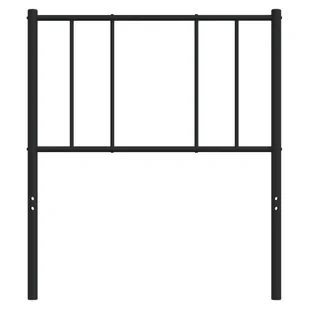 Metalowe wezgłowie, czarne, 100 cm Lumarko! - Inne meble do sypialni - miniaturka - grafika 5