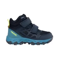 Buty dla chłopców - Viking Track Mid WP 2v, Unisex buty do chodzenia, Navy Demin, 40 - miniaturka - grafika 1