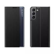 Etui i futerały do telefonów - Hurtel New Sleep Case pokrowiec etui z klapką z funkcją podstawki Samsung Galaxy S22+ (S22 Plus) czarny - miniaturka - grafika 1