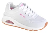 Buty dla dziewczynek - Skechers Uno Stand On Air 310024L-WHP dziewczęce sneakersy białe - miniaturka - grafika 1