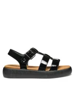 Sandały damskie - Geox Sandały D Camalei D550NB 000HH C9999 Czarny - miniaturka - grafika 1