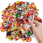 Szkolne artykuły papiernicze - NAKLEJKI ETYKIETY NA ZESZYT NALEPKA Z POSTACIAMI PSI PATROL WZORY 6 SZT - miniaturka - grafika 1