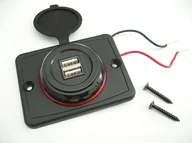 Przedłużacze i rozgałęźniki - Ładowarka 2x USB 4,1A Gniazdo Samochodowe 12V 24V - miniaturka - grafika 1