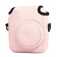 Paski, szelki, uprzęże foto - Miękki Futerał Etui Pokrowiec Case Osłona Neoprene Do Fujifilm Fuji Instax Mini 12 - Różowy - miniaturka - grafika 1