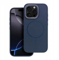 Etui i futerały do telefonów - Futerał FRAME MAG COVER kompatybilny z MagSafe do IPHONE 15 PRO granatowy - miniaturka - grafika 1