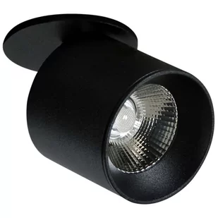 MLAMP Spot LAMPA sufitowa HARON POL309433 MLAMP regulowana OPRAWA do zabudowy LED 10W 3000K tuba czarna POL309433 - Lampy sufitowe - miniaturka - grafika 1