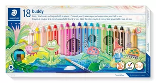 Staedtler Kredki, Buddy Jumbo, 18,kol, - Zabawki kreatywne - miniaturka - grafika 2