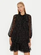Sukienki - Armani Exchange Sukienka codzienna 6DYA52 YN1ZZ 1200 Czarny Regular Fit - miniaturka - grafika 1