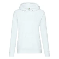 Bluzy damskie - Bluza damska z kapturem Hooded Sweat Fruit of the Loom - Biały XXL - miniaturka - grafika 1