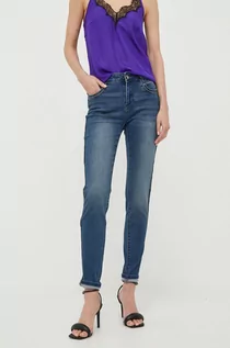 Spodnie damskie - Morgan jeansy damskie kolor granatowy - grafika 1