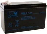 Baterie do zasilaczy awaryjnych UPS - MW Power Aumulator 12V/7Ah MW 7-12 T/AK-12007/0605-T1 - miniaturka - grafika 1