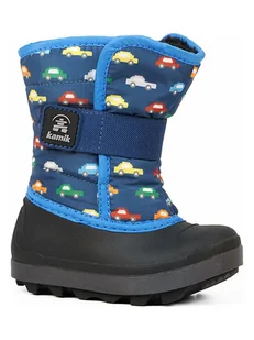 Kamik Kozaki zimowe "Snowbug 7" w kolorze niebieskim - Kozaki damskie - miniaturka - grafika 1