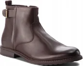 Botki męskie - TRZEWIKI SZTYBLETY BIG STAR BB174256 Męskie Brązowe Skóra Naturalna R. 43 - miniaturka - grafika 1