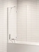 Parawany nawannowe - Parawan wannowy kolor chrom lewy 120x150 P-0231-WL Nesta New Trendy - miniaturka - grafika 1