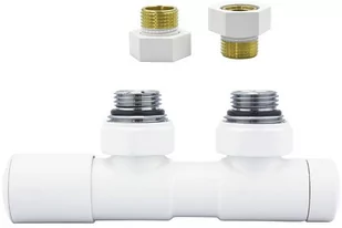 Zawór regulacyjny 50mm TWINS biały mat lewy GZ1/2 - Zawory i kraniki Zawór regulacyjny 50mm TWINS biały mat lewy GZ1/2 - Zawory i kraniki - miniaturka - grafika 1