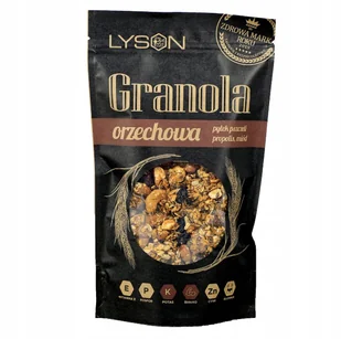 ŁYSOŃ Granola orzechowa z miodem i pyłkiem pszczelim, 300g - Zdrowa żywność - miniaturka - grafika 1